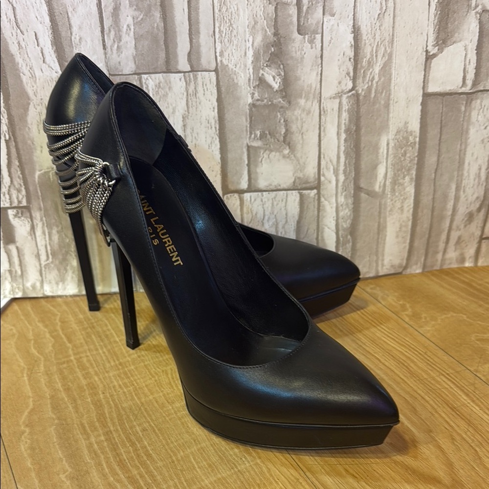 Saint Laurent Black Women's Heels - Picture 5 of 16